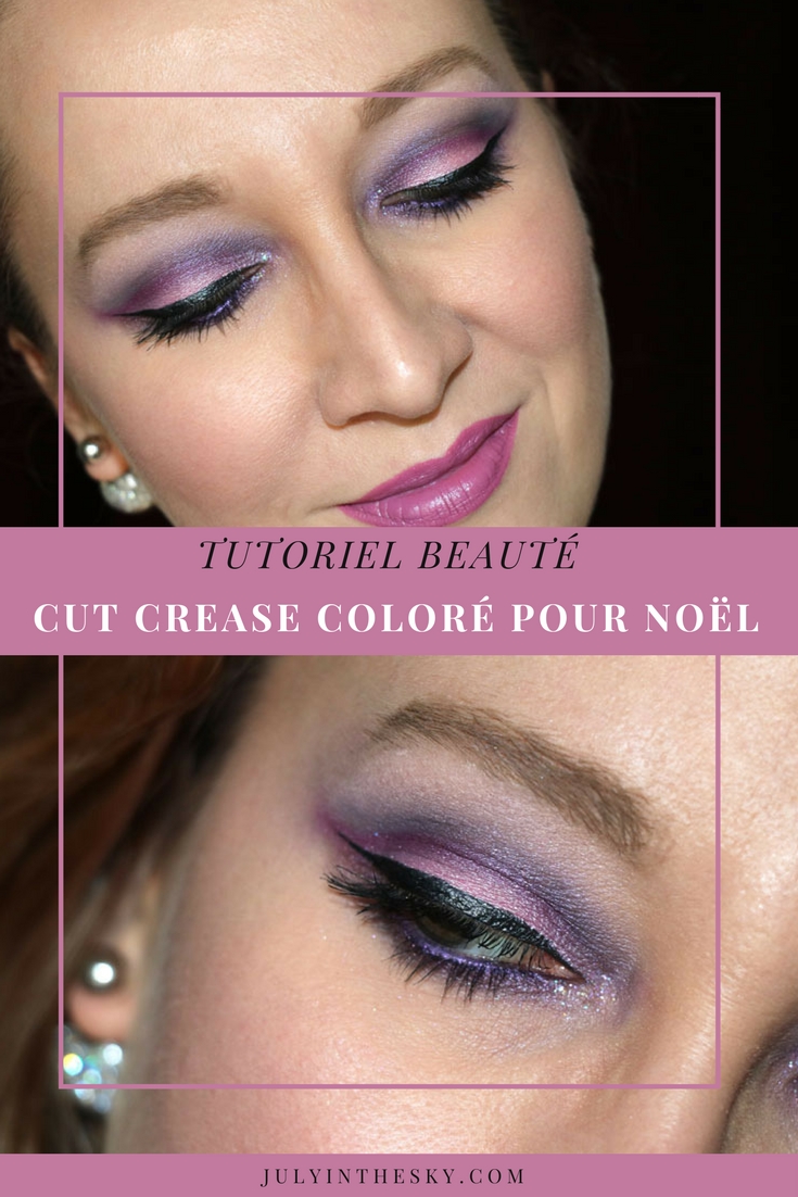 tutoriel de maquillage pour les yeux violets fumés